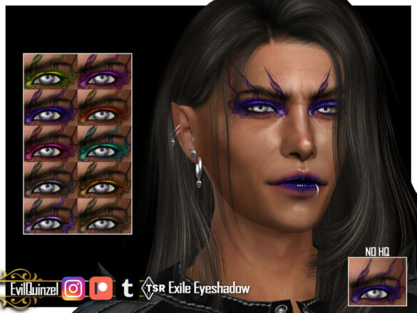 The Sims 4 Exile Eyeshadow by EvilQuinzel