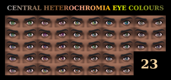 The Sims 4 EYE COLOUR – Central Heterochromia