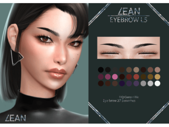 The Sims 4 – EYEBROW L5 (FREE) by LEAN