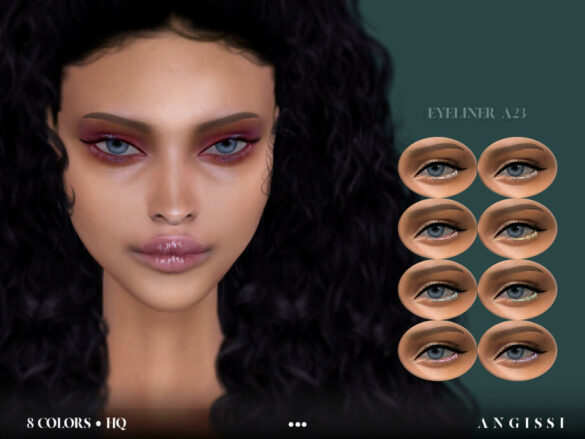 The Sims 4 Eyeliner-A23 by ANGISSI