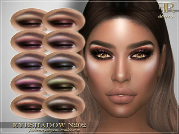 The Sims 4 Eyeshadow N202 by FashionRoyaltySims