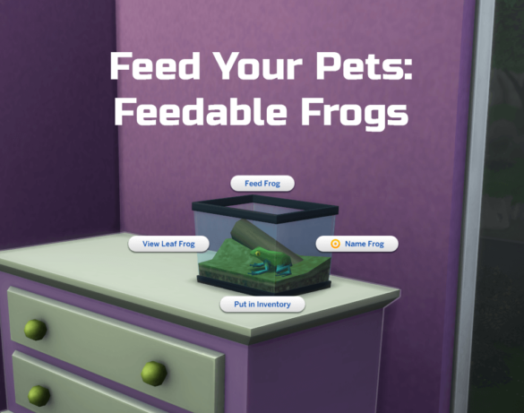 The Sims 4 Feedable Frogs