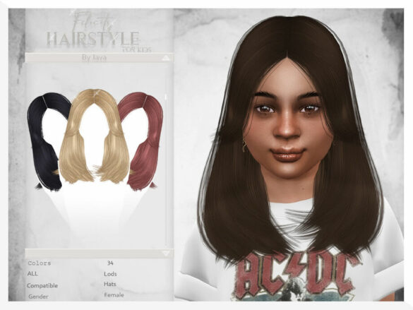 The Sims 4 Felicity (Child Hairstyle) by JavaSims
