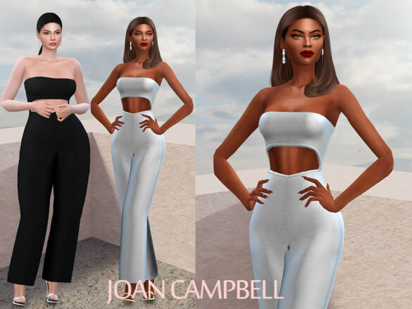 The Sims 4 Gabby Jumpsuit by Joan Campbell Beauty at TSR