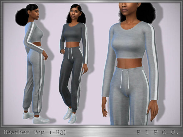 The Sims 4 Heather Top by Pipco