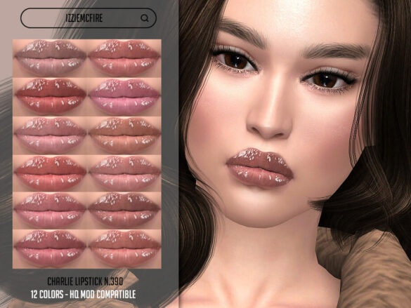 The Sims 4 IMF Charlie Lipstick N.390 by IzzieMcFire