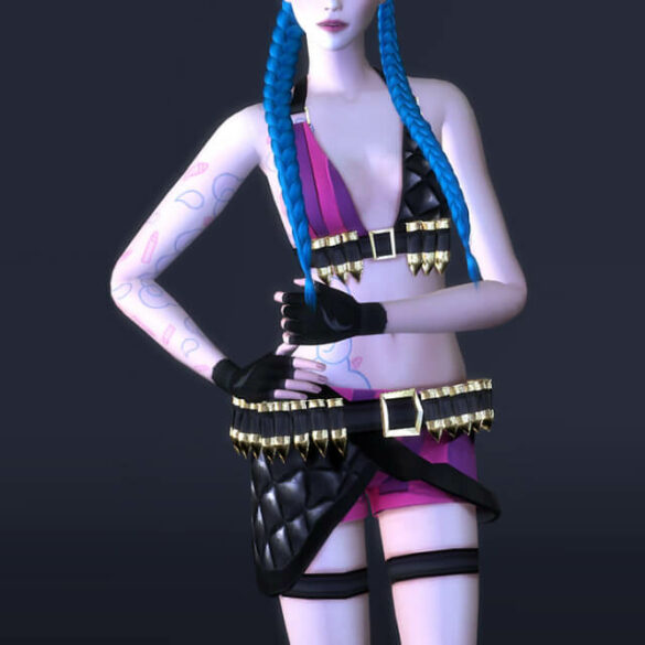The Sims 4 jinx female outfit