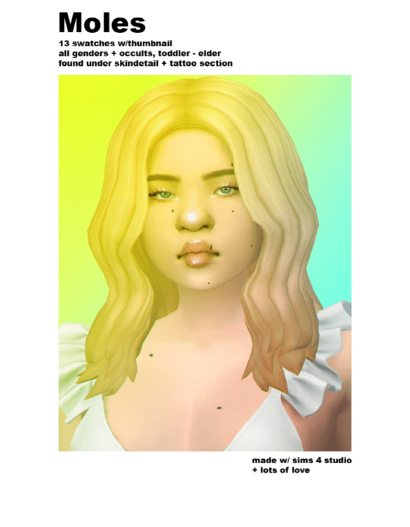 The Sims 4 just some moles