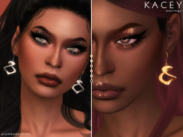 The Sims 4 KACEY earrings by Plumbobs n Fries