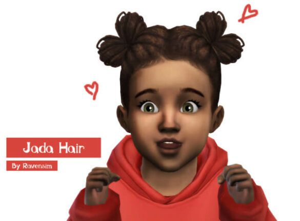 The Sims 4 libi hair base game compatible