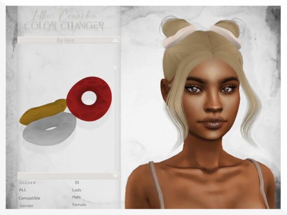 The Sims 4 Lillie (Color Changing Accessory) by JavaSims