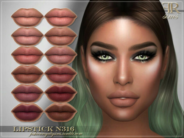 The Sims 4 Lipstick N316 by FashionRoyaltySims