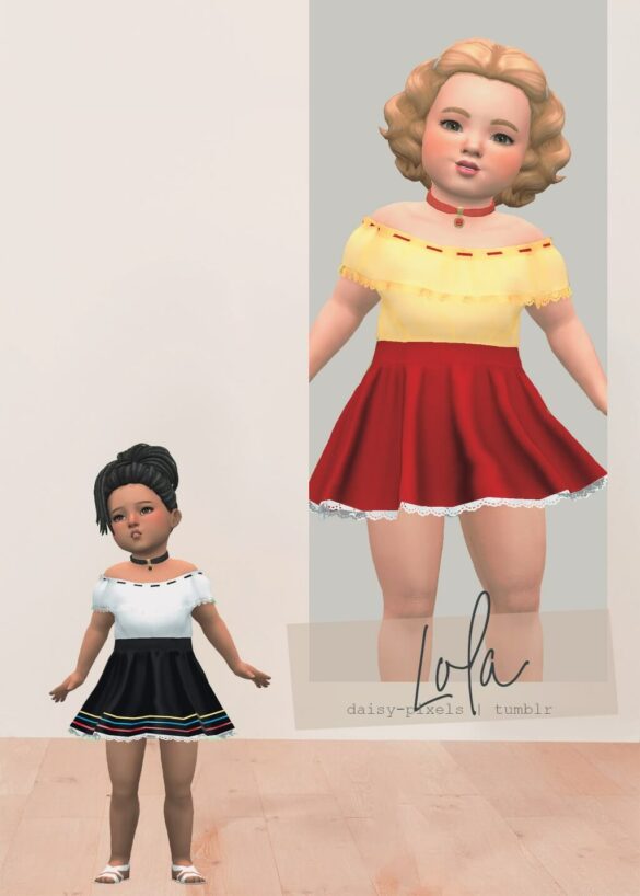 The Sims 4 Lola Dress at Daisy Pixels