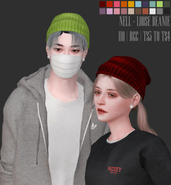 The Sims 4 loose beanie mitts loose beanie hq