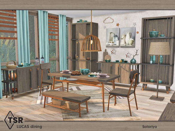 The Sims 4 Lucas Dining by soloriya at TSR