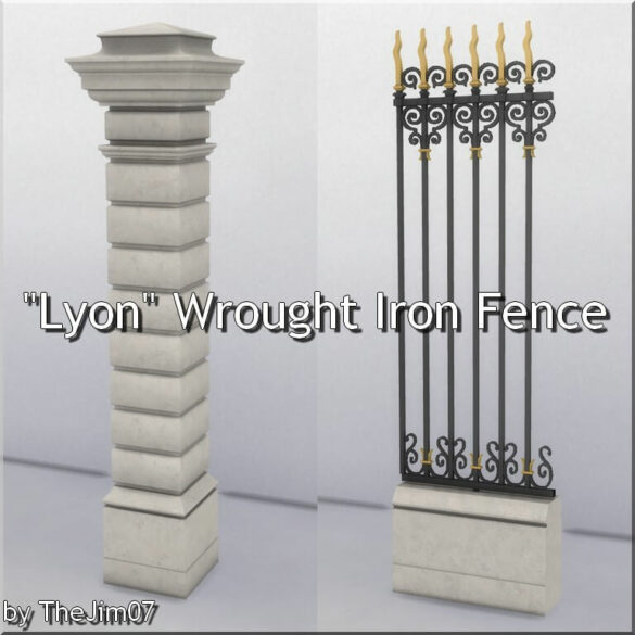 The Sims 4 lyon wrought iron fence