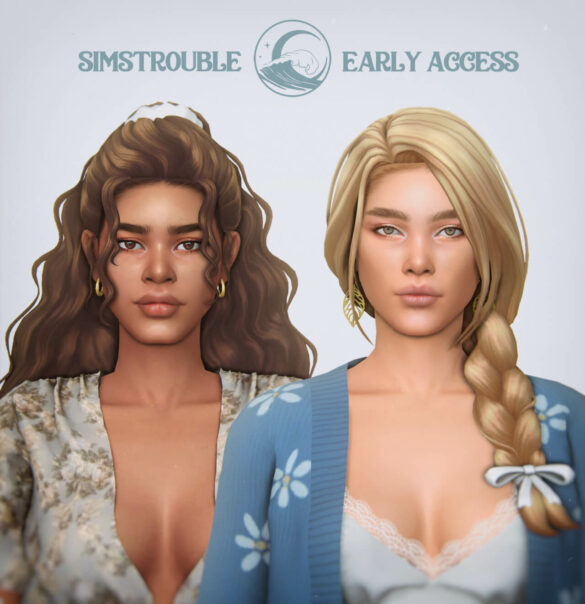 The Sims 4 Maree & Sadie Hairstyles at SimsTrouble