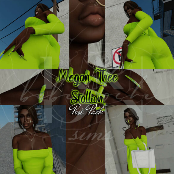 The Sims 4 megan thee stallion 1 7 poses