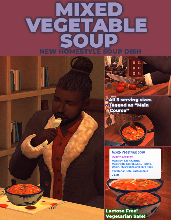 Mixed Vegetable Soup – New Custom Recipe