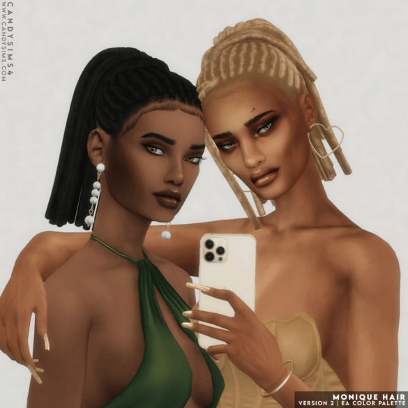 monique hair two versions a ponytail hairstyle