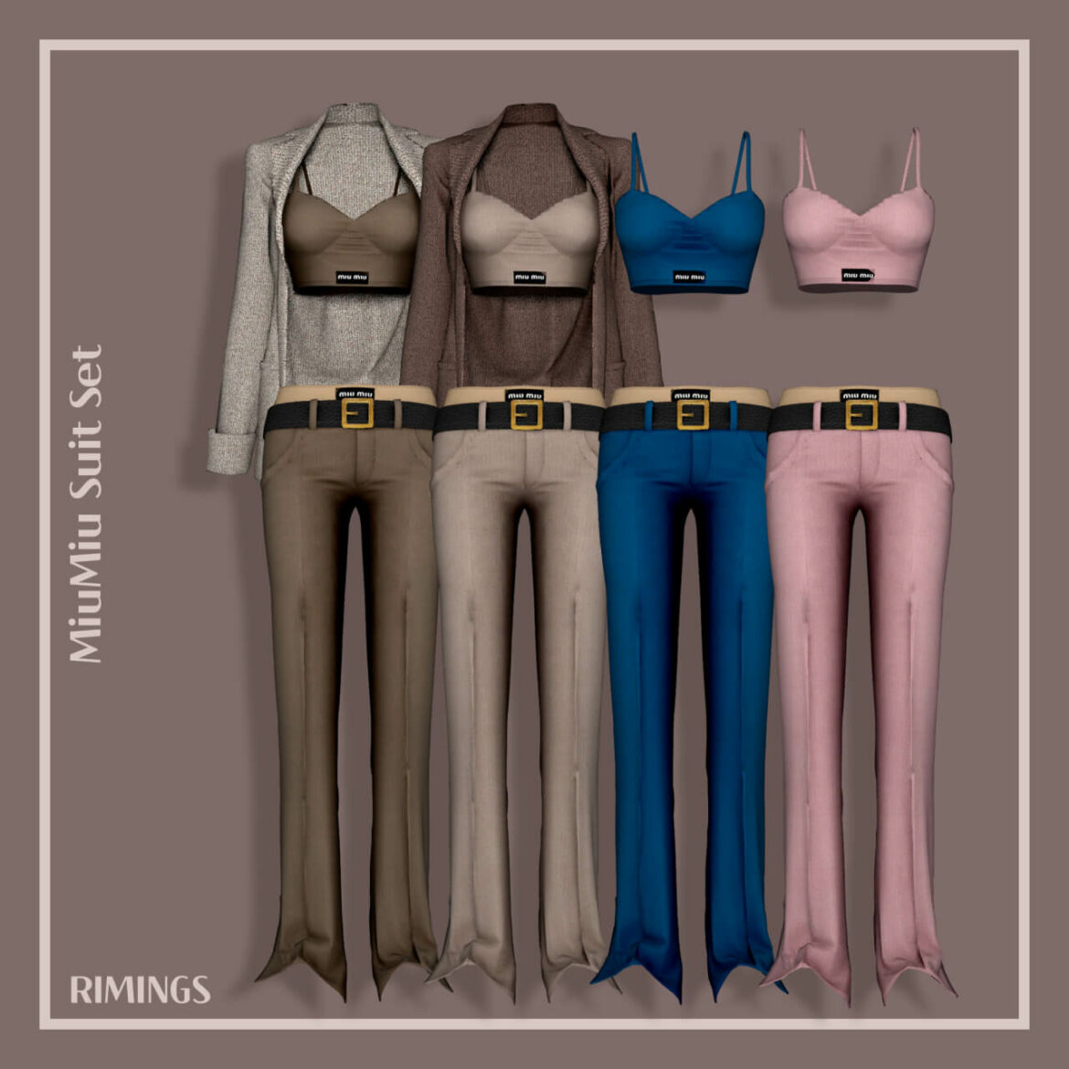 The Sims 4 MU Suit Set at RIMINGs