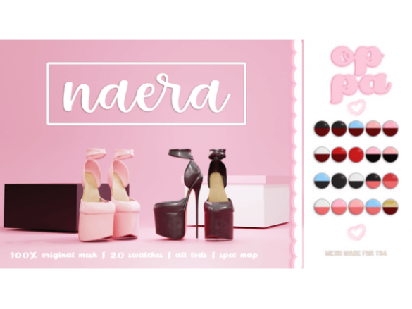 The Sims 4 Naera Heels by OPPASIMS