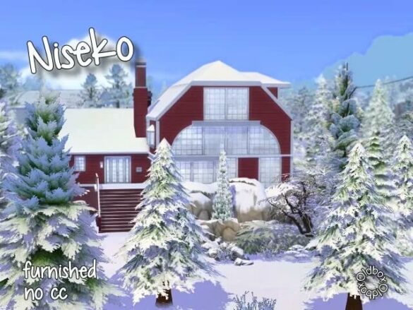 The Sims 4 Niseko house by Oldbox at All 4 Sims