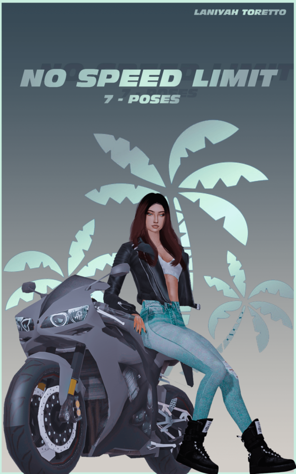 The Sims 4 no speed limit motorcycle poses notes