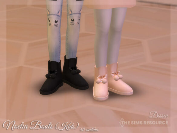 The Sims 4 Noelia Boots (Kids) by Dissia