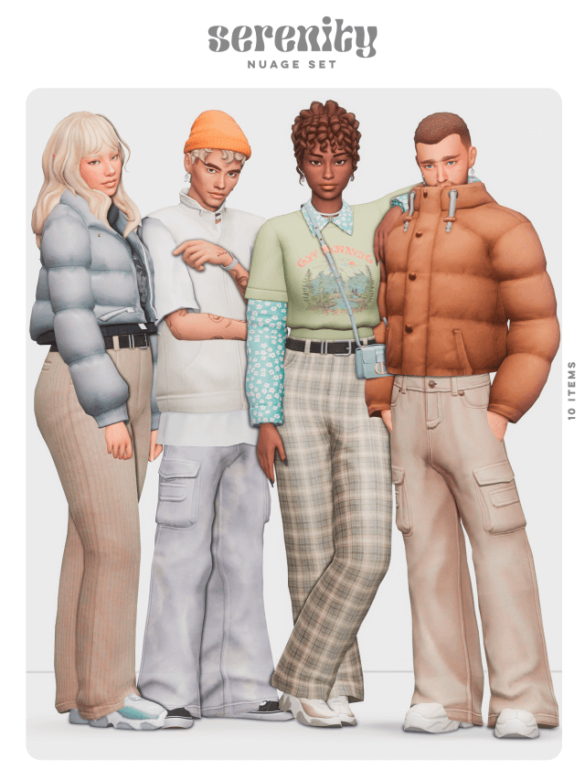 The Sims 4 nuage set 13 items