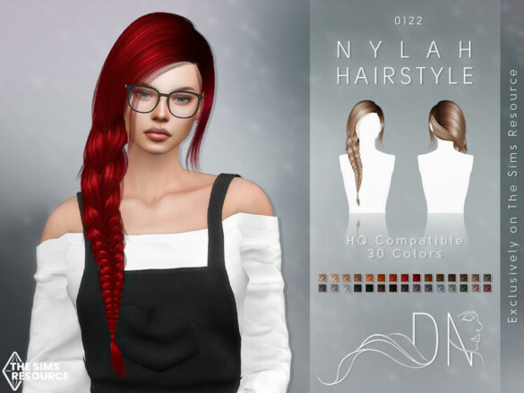 The Sims 4 Nylah Hairstyle by DarkNighTt