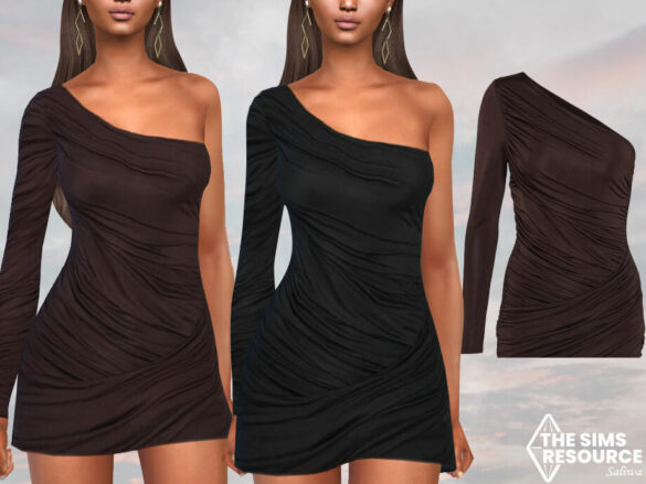 The Sims 4 One Shoulder Classy Formal Dresses by Saliwa