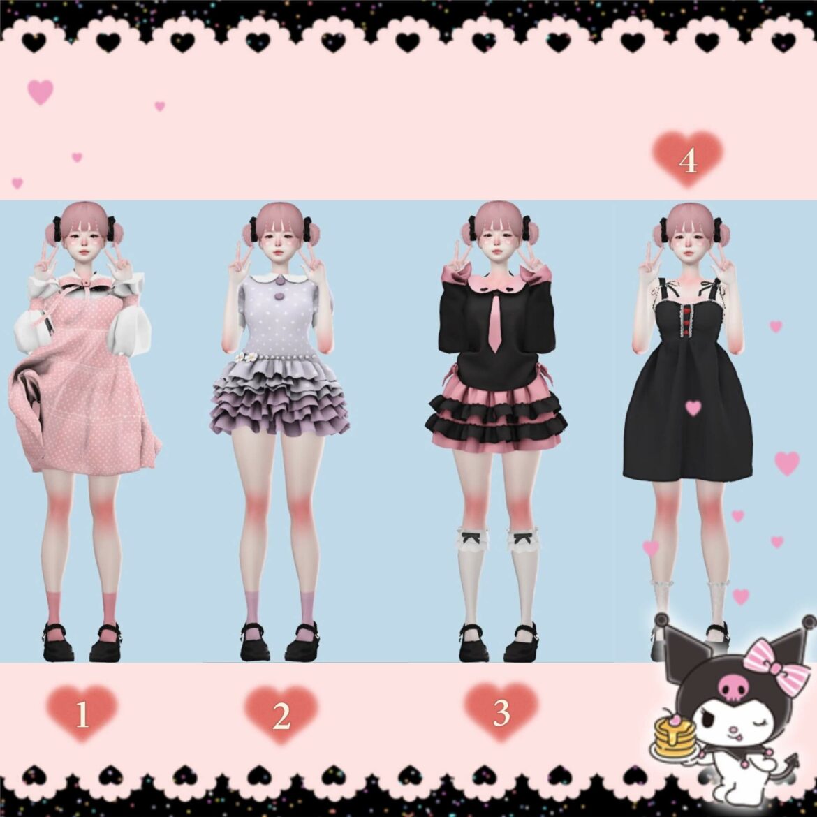 The Sims 4 ootd lookbook