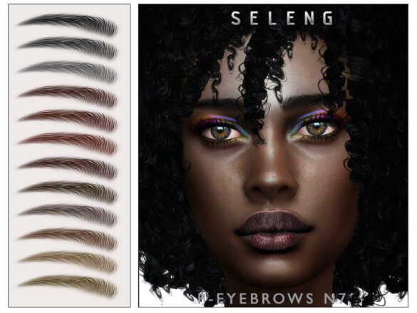 The Sims 4 P-Eyebrows N7 by Seleng