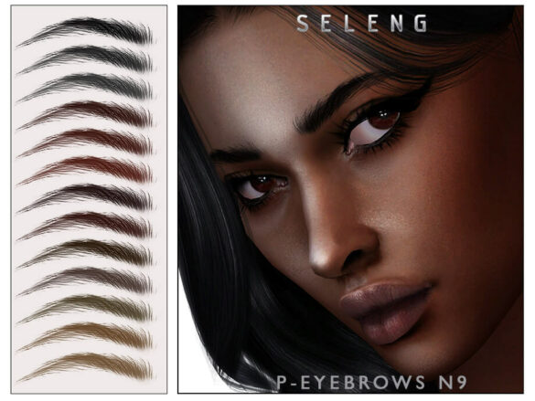 The Sims 4 P-Eyebrows N9 by Seleng