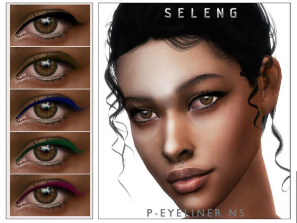 The Sims 4 P-Eyeliner N5 by Seleng