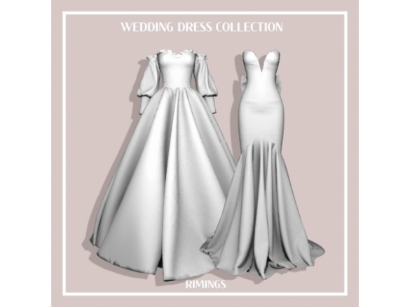 The Sims 4 [RIMINGS] Wedding Dress Set