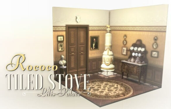 The Sims 4 rococo tiled stove