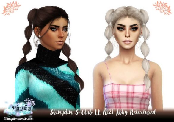 S-Club LL N121 Abby Hair Retexture at Shimydim Sims