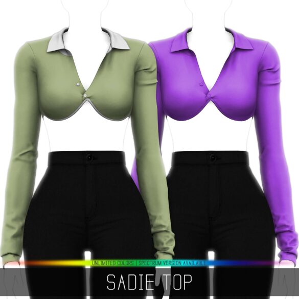 The Sims 4 SADIE TOP at Simpliciaty