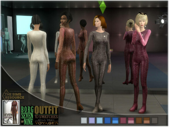 The Sims 4 Seven’s Outfit in Star Trek by BAkalia