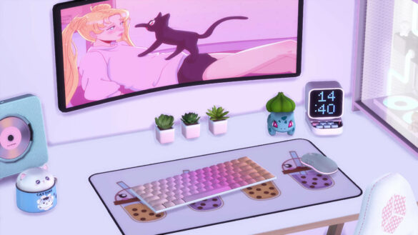 The Sims 4 simbarb aesthetic cute gaming setup download