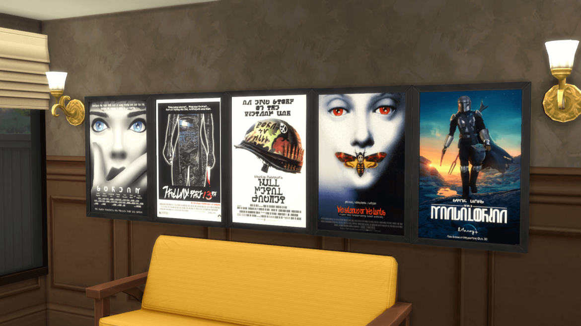 Simified TV and Film Posters (Movie Hangout Stuff)