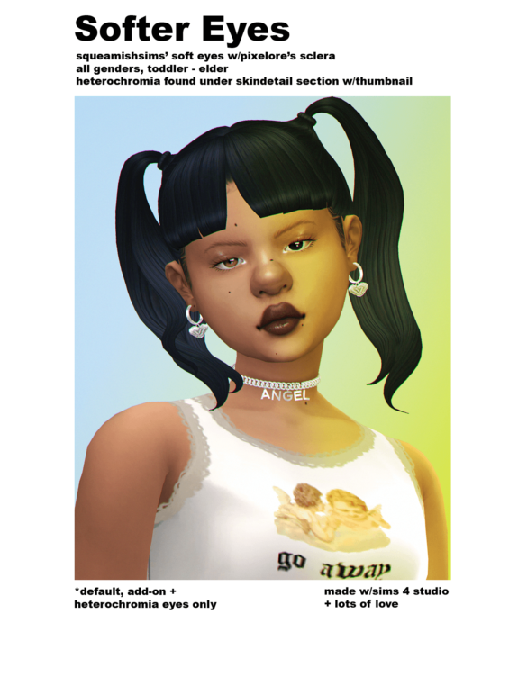 The Sims 4 softer eyes