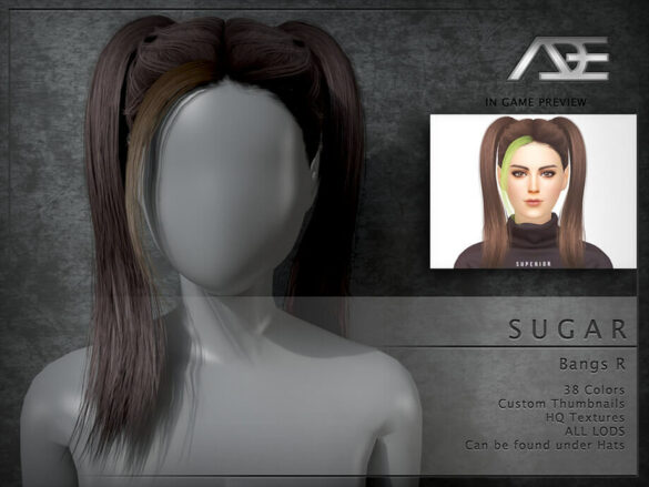 The Sims 4 Sugar (Bangs R) by Ade_Darma