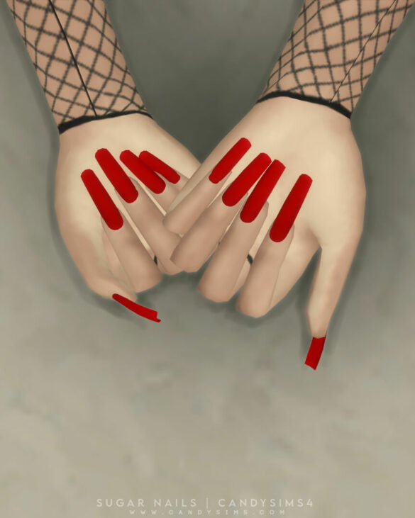 The Sims 4 SUGAR NAILS at Candy Sims 4