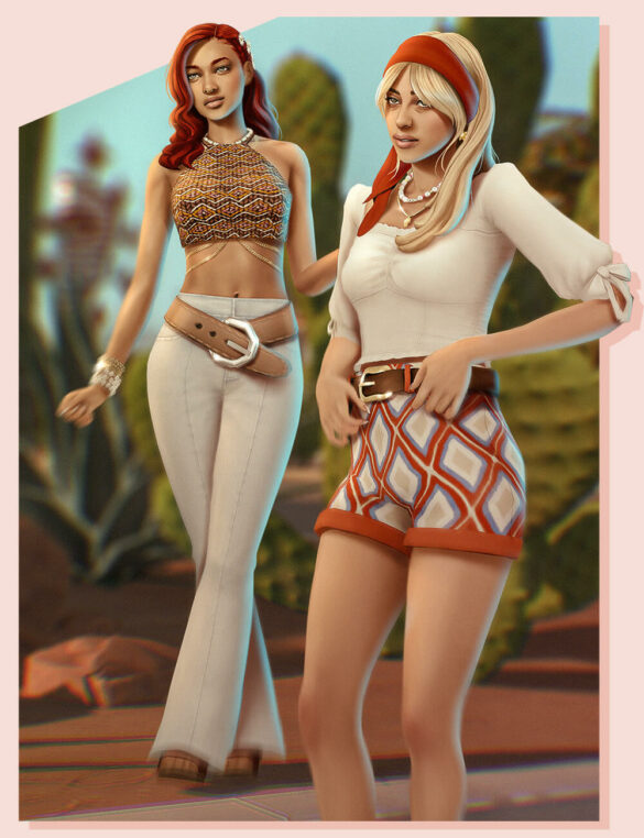The Sims 4 summer flow custom content pack by joliebean