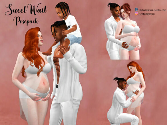 The Sims 4 sweet wait posepack download free