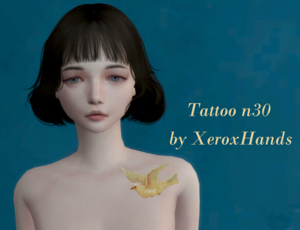The Sims 4 tattoo n30 all genders teen hq compatible dl