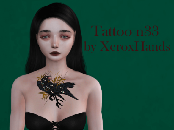The Sims 4 tattoo n33 all genders teen hq compatible dl